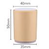 KaysaLY Nail-Free Self-Adhesive Furniture Riser (5cm), (Set of 4) ABS Plastic Bed Risers with Cotton Glue and Felt Bottom Anti Slip Pads,Beige,Round view 2