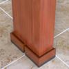 KaysaLY 4cm Furniture Desk Bed Riser, Furniture Table Chair Lifter, Durable and Stable, Under Bed Storage Heavy Duty Furniture Risers,Brown view 3
