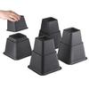 KaysaLY Sturdy Furniture Riser, 4 Pieces (16 16 22cm) Large High Table Bed Chair Sofa Riser Feet Lift Set, Under Bed Storage Heavy Duty Furniture Risers view 3