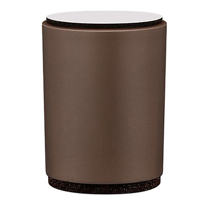 KaysaLY Nail-Free Self-Adhesive Furniture Riser (5cm), (Set of 4) ABS Plastic Bed Risers with Cotton Glue and Felt Bottom Anti Slip Pads,Brown,Round