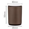 KaysaLY Nail-Free Self-Adhesive Furniture Riser (5cm), (Set of 4) ABS Plastic Bed Risers with Cotton Glue and Felt Bottom Anti Slip Pads,Brown,Round view 2