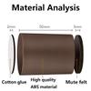 KaysaLY Nail-Free Self-Adhesive Furniture Riser (5cm), (Set of 4) ABS Plastic Bed Risers with Cotton Glue and Felt Bottom Anti Slip Pads,Brown,Round view 3