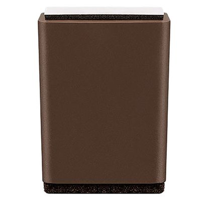KaysaLY Nail-Free Self-Adhesive Furniture Riser (5cm), (Set of 4) ABS Plastic Bed Risers with Cotton Glue and Felt Bottom Anti Slip Pads,Brown,Square