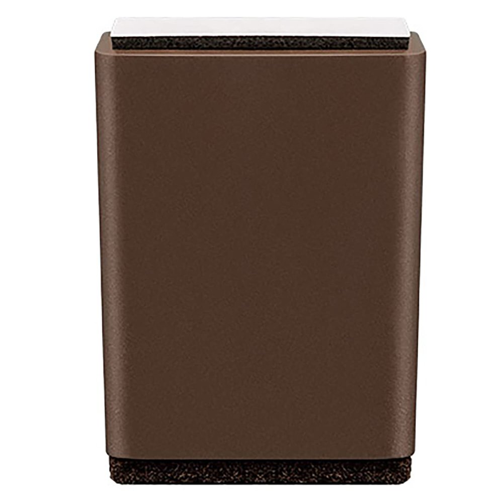 KaysaLY Nail-Free Self-Adhesive Furniture Riser (5cm), (Set of 4) ABS Plastic Bed Risers with Cotton Glue and Felt Bottom Anti Slip Pads,Brown,Square