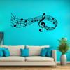 Music Notes Notation Band Wall Sticker Decal Removable DIY Vinyl Art Mural Wallpaper Home Decor Gift for Kids Bedroom Music & Dance Room  Fashion & Eye-catching 9X22inch view 4