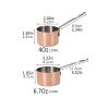 120ml Thickened Stainless Steel Sauce Boat OR200ML Thickened Sauce Boat Extended Handle Sauce Boat (One Piece/Rose Gold) Tableware Sets (Size : Medium) view 3