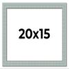 20x15 Frame Blue Teal Distressed Solid Wood Picture Frame | 1.625 Inch Moulding Width | Sonoma Blue Frame Complete with UV Acrylic Plexiglass, Foam Board Backing & Hanging Hardware view 1
