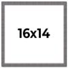 16x14 Frame Blue Kingsley Pewter Solid Wood Picture Frame Width 0.75 Inches |Interior Depth 0.5 Inches | Kingsley Pewter Frame with UV Acrylic, Foam Board Backing & Hanging Hardware view 1