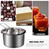 1 Set Double Boiler Pot Safe Nice Chic Fine Cheese Melting Pot Stainless Steel Chocolate Pot Chocolate Melting Pot Melting Pot (600ml) view 4