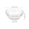 Cabilock 10 Pcs Clear Glass Esthetician Bowls, 3 Inch Facial Mixing Set view 3