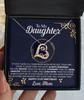 21st Birthday Necklace Gift from Mom with Message Card for Daughter, to My Daughter 21st Birthday Love Dancing Necklace Gift view 2