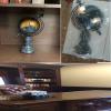XBAOMING Decorative, Globe with Stand, 360Rotating Living Room Wine Cabinet Office TV Cabinet Desk Decoration,Black view 3