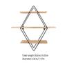 Cabilock Home Decor Wall Mount Shelf Floating Shelves Rustic Wood Geometric 3 Tier for Bedroom Bathroom Living Room Kitchen Office view 4