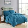 3 PCS Turquoise-Full XL Comforter Set 100% Egyptian Cotton 500 GSM All Season Goose Down Alternative Box Stitched Comforter with 2 Pillow Shams Quilted Set view 1