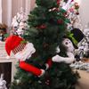 Flybloom Christmas Tree Ornaments Christmas Tree Topper Snowman Santa Hugger Xmas Party Decoration Supplies(Style 2) view 2