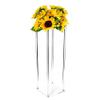 1 Pcs Wedding Flower Vase 100cm Table Top Acrylic Flower Stand Floor Vases Clear Wedding Centerpiece Stand Display Rack Aisle Decoration Pillar for Lawn Hotel Opening Ceremony Banquet Hall Decor (1) view 2