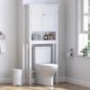 Spirich Over The Toilet Storage Cabinet, Bathroom Shelf Over The Toilet, Over Toilet Bathroom Organizer (White) view 1