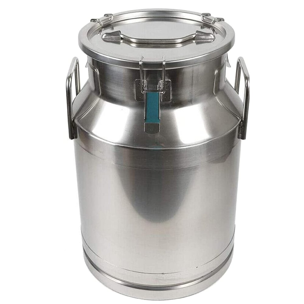 XINTAI Milk Cans - 15L/20L/25L/30L/35L/40L/45L/50L/55L/60L/68L 304 Stainless Steel Milk Transport Barrels Wine Pail Bucket Oil Barrel Tea Canister with Sealed Lid,50L