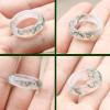 CAOMIAN Natural Aquatic Agate Ring Moss Agate Chalcedony Ring Couple Ring Aquatic Agate Ring (Color : 19mm) view 4