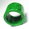 CAOMIAN Sungreen Jadeite Ring Emperor Green Dry Green Iron Dragon Raw Jade Pull Finger Accessories (Size : 19.8mm-20mm) view 1