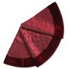 DUO ER 90/106/127cm Christmas Tree Skirt Burgundy Handmade Diamond Bottom Pattern Tree Skirt Velvet Christmas Tree Base Decoration (Color : 127cm) view 1