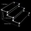 Acrylic Riser Display Stand, 3 Tier Display Shelf, Action Figure Display Stand, Riser Steps Display Stand, Countertop Desktop Tabletop Display Riser for Collection Organizer(L: 11.8inch/30CM) view 4