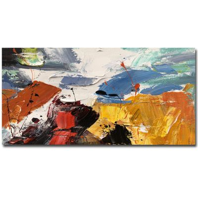 KSALPCH Handmade Painting Beige canvas Art Texture Vertical for Office Suitable for New Year's Day Gift to Customers Marriage Wall Decor