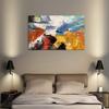 KSALPCH Handmade Painting Beige canvas Art Texture Vertical for Office Suitable for New Year's Day Gift to Customers Marriage Wall Decor view 4