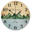 godblessign Dream Big Mountains Wall Clock Unique Nursery Decor Lake House view 1