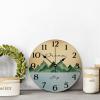 godblessign Dream Big Mountains Wall Clock Unique Nursery Decor Lake House view 2