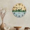 godblessign Dream Big Mountains Wall Clock Unique Nursery Decor Lake House view 4
