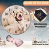 godblessign Labrador Retriever Wall Clock Yellow Lab Dog Wooden Wall Clock view 3