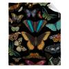 ARTBLANKET Vintage Butterfly Throw Blanket Fannel Fleece Super Soft Funny Blanket Travel Throw Blanket for Bed Couch Sofa 80x60 in for Adult view 1