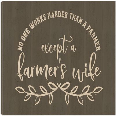 Fine Art Canvas Farm Life landscape I-Farmer's Wife Canvas Wall Decor by Artist Tara Reed for Living Room, Bedroom, Bathroom, Kitchen, Office, Bar, Dining & Guest Room - Ready to Hang - 20 in x 15 in