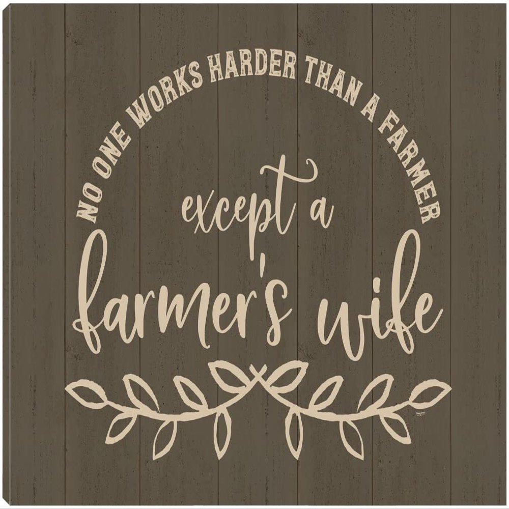 Fine Art Canvas Farm Life landscape I-Farmer's Wife Canvas Wall Decor by Artist Tara Reed for Living Room, Bedroom, Bathroom, Kitchen, Office, Bar, Dining & Guest Room - Ready to Hang - 20 in x 15 in
