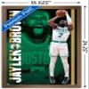Trends International NBA Boston Celtics - Jaylen Brown 21 Wall Poster, 14.725" x 22.375", Bronze Framed Version view 3