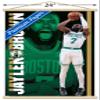 Trends International NBA Boston Celtics - Jaylen Brown 21 Wall Poster, 22.375" x 34", Premium Print and Beechwood Hanger Bundle view 3