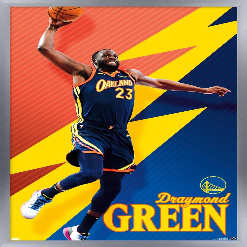 Trends International NBA Golden State Warriors - Draymond Green 21 Wall Poster, 22.375" x 34", Silver Framed Version