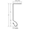 Primitive Home Decors Gray Classic 8" Metal Mantle Stocking Hangers (Set of 6) view 2