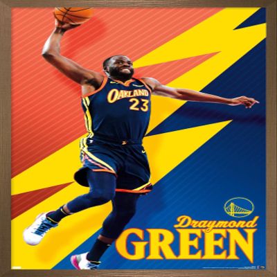 Trends International NBA Golden State Warriors - Draymond Green 21 Wall Poster, 14.725" x 22.375", Bronze Framed Version