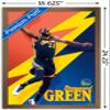 Trends International NBA Golden State Warriors - Draymond Green 21 Wall Poster, 14.725" x 22.375", Bronze Framed Version view 3