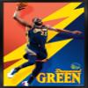 Trends International NBA Golden State Warriors - Draymond Green 21 Wall Poster, 14.725" x 22.375", Black Framed Version view 1
