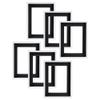 Creative Mark Illusions Floater Canvas Frame for 1-1/2" Deep Canvases, White 6x8, 6 Pack - Floating Canvas Art Illusion - No Glass or Backing, Gallery Wall Display, Black Interior view 1