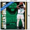 Trends International NBA Boston Celtics - Jaylen Brown 21 Wall Poster, 22.375" x 34", Premium Poster & Clip Bundle view 3