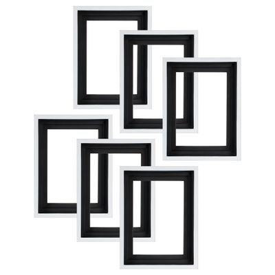 Creative Mark Illusions Floater Frame For 3/4" Deep Canvases - 8x8 White - No Glass or Backing - Wood Composite Floating Illusion Frame for Canvas Paintings- With Hanging Hardware