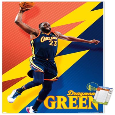 Trends International NBA Golden State Warriors - Draymond Green 21 Wall Poster, 22.375" x 34", Premium Poster & Mount Bundle