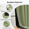 100% Blackout Curtains for Living Room, Thermal Insulated Blackout Curtains 84 inch Length Heat and Full Light Blocking Curtains Window Drapes for Bedroom with Black Backing, Sage, 2 Panels, W52 x L84 view 4