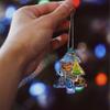 Santa's North Pole - Whimsical Holiday Design by Zach Kinkade  3 x 3.9 Tree-Shaped Hanging Acrylic Print Accessory  Perfect for Gifting and Collecting view 2