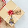 Santa's North Pole - Whimsical Holiday Design by Zach Kinkade  3 x 3.9 Tree-Shaped Hanging Acrylic Print Accessory  Perfect for Gifting and Collecting view 4