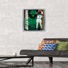 Trends International NBA Boston Celtics - Jaylen Brown 21 Wall Poster, 14.725" x 22.375", Silver Framed Version view 2